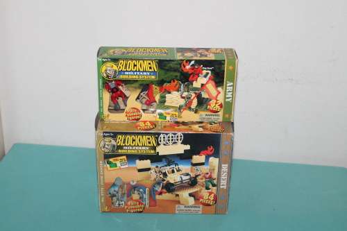2 Sets of Blockmen Military Building Sets 1999