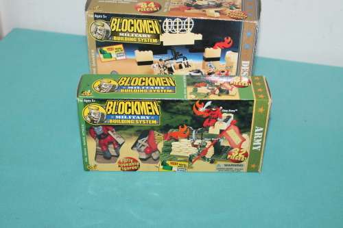 2 Sets of Blockmen Military Building Sets 1999