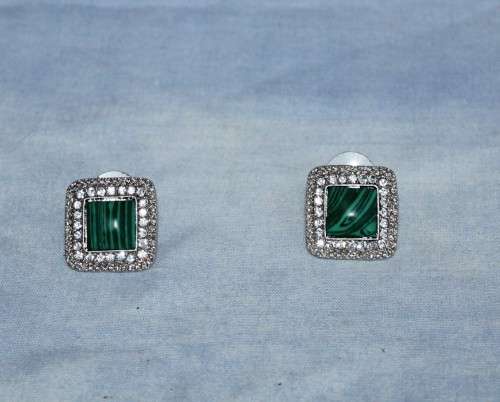 Costume Jewlery Green Earings