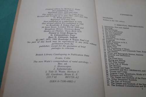 The New Waite`s Compendium of Natal Astrology