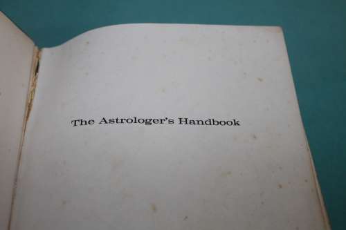 The astrologer`s handbook Frances  Sakoian