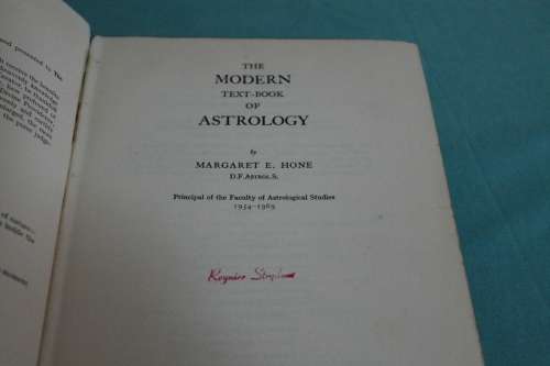 The Modern textbook of Astrology M E Hone