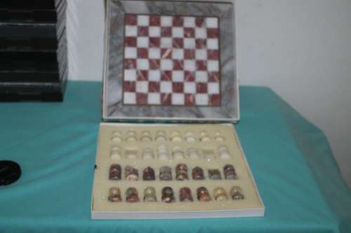 Marble Chess set with board