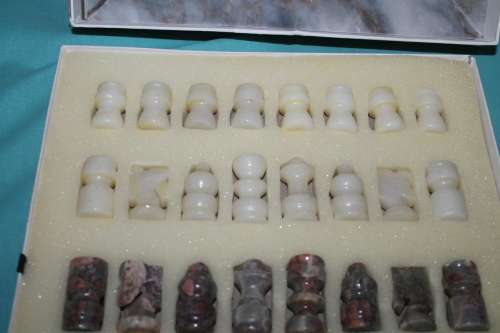 Marble Chess set with board