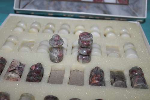 Marble Chess set with board