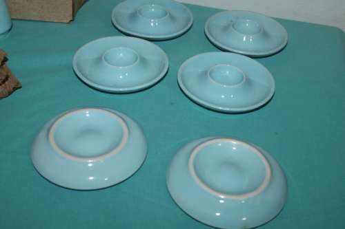 Set of 6 Egg Holders and Salt and pepper holders