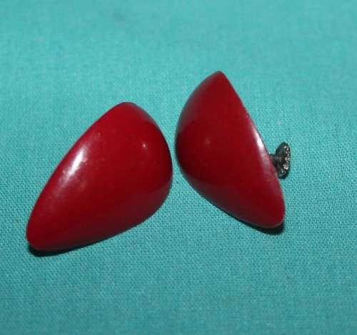 Vintage Heart Shaped Screw on Earrings