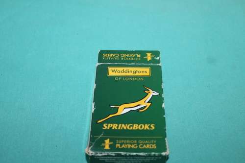 Waddingtons of London Springbok Card