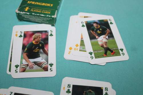 Waddingtons of London Springbok Card