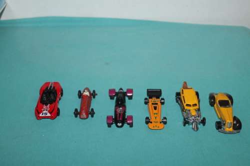 6 Assorted Racing Cars