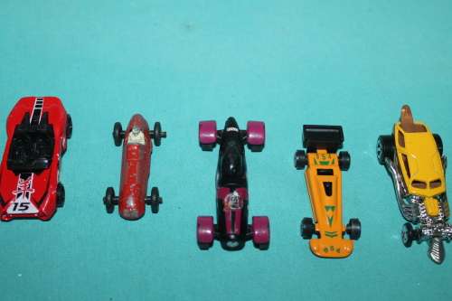 6 Assorted Racing Cars