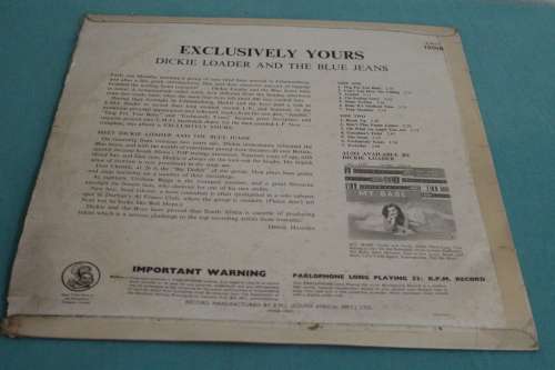 Dickie Loader and the Blue Jeans Exclusively Yours