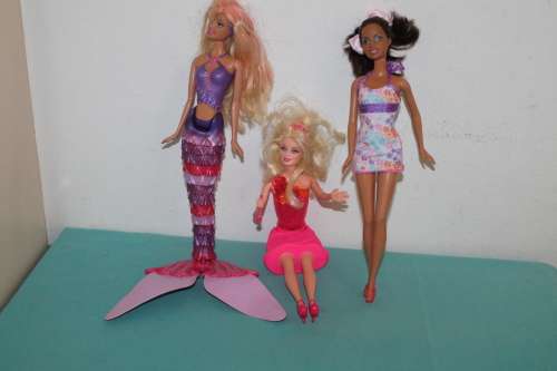 3 Assorted Barbies