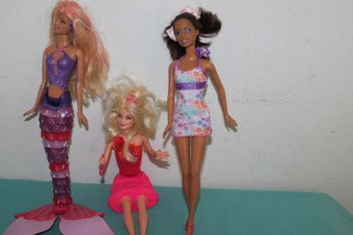 3 Assorted Barbies