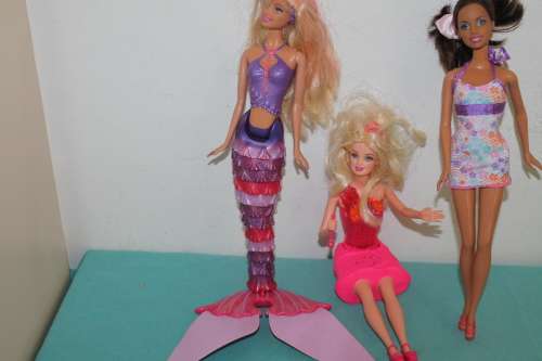 3 Assorted Barbies