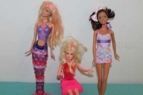3 Assorted Barbies