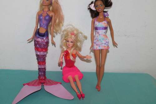 3 Assorted Barbies