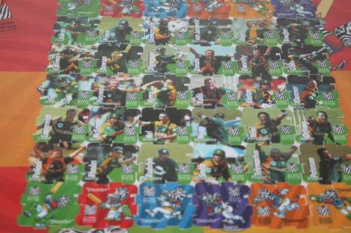 Framed Cricket Tazo`s