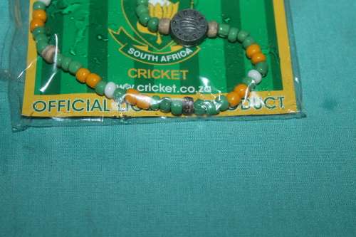 SA Cricket Beaded bracelet