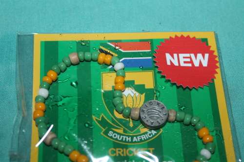 SA Cricket Beaded bracelet