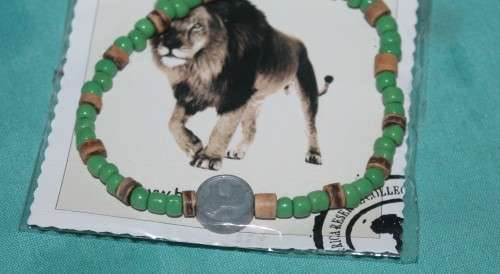 African Lion Beaded Bracelet