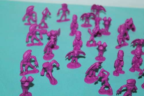BLIP LLC Plastic 11/2` Monster Figures x 42