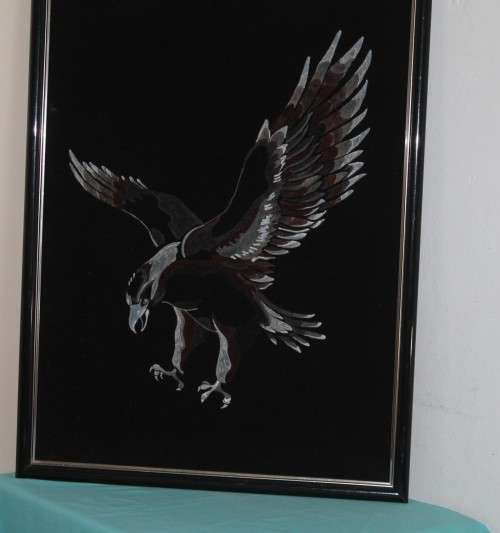 Retro Velvet Picture Eagle