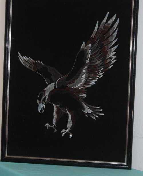 Retro Velvet Picture Eagle