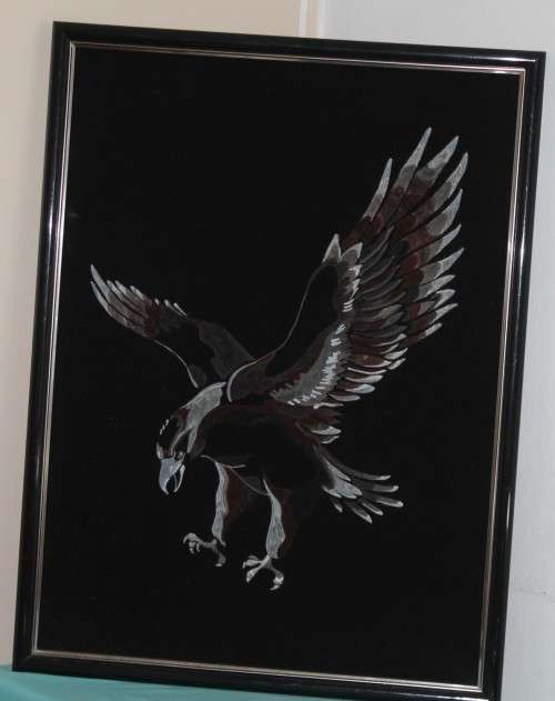 Retro Velvet Picture Eagle