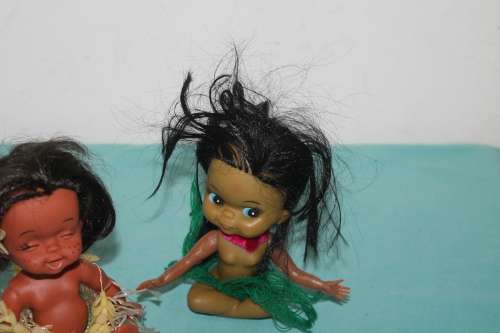 2 Vintage Hawaiian Dolls
