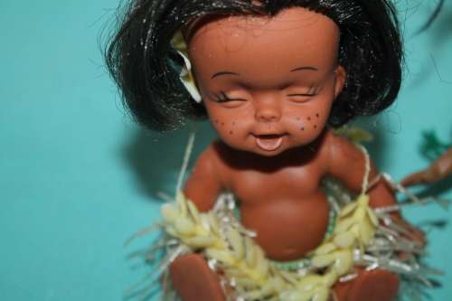 2 Vintage Hawaiian Dolls