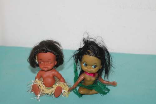 2 Vintage Hawaiian Dolls