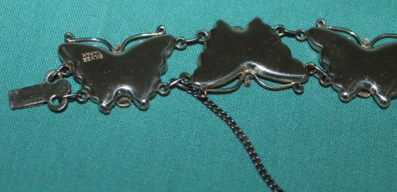 1940`s Japanese Damascene Butterfly Bracelet