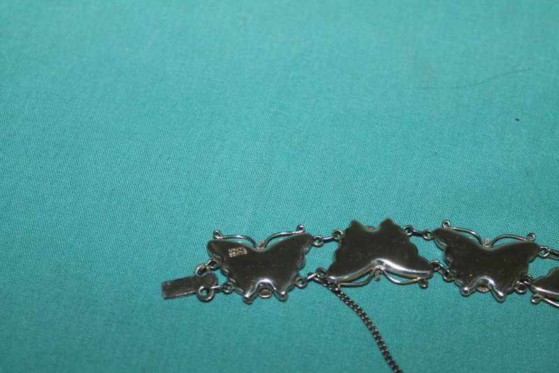 1940`s Japanese Damascene Butterfly Bracelet