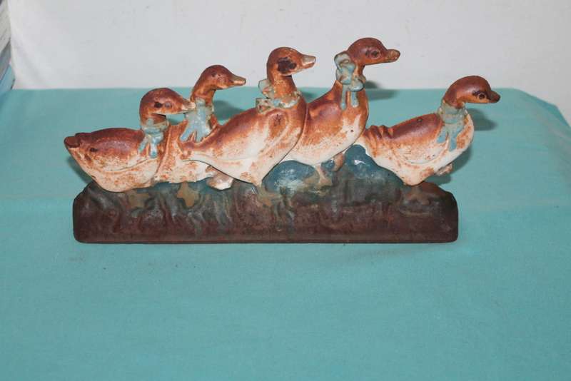 Heavy Cast iron Door stop ducks.