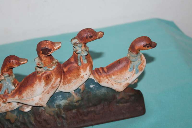 Heavy Cast iron Door stop ducks.