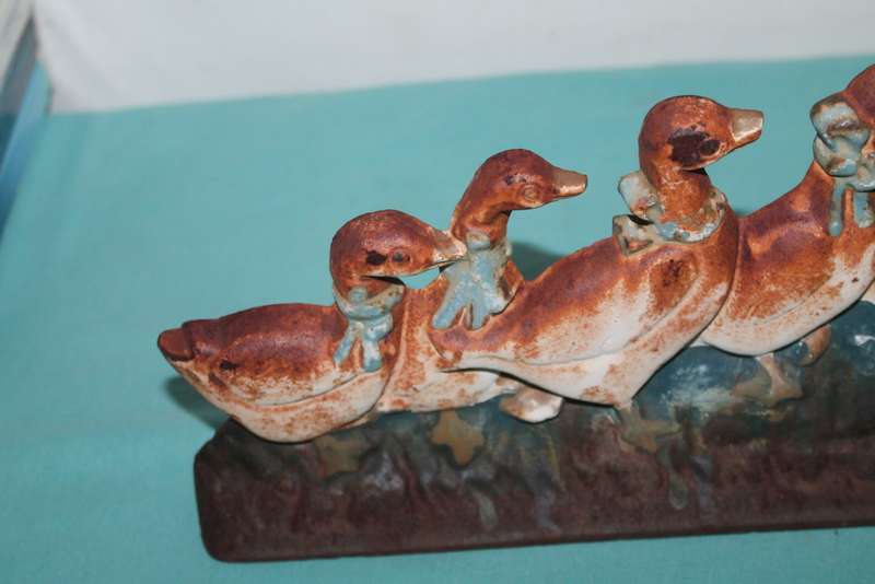 Heavy Cast iron Door stop ducks.