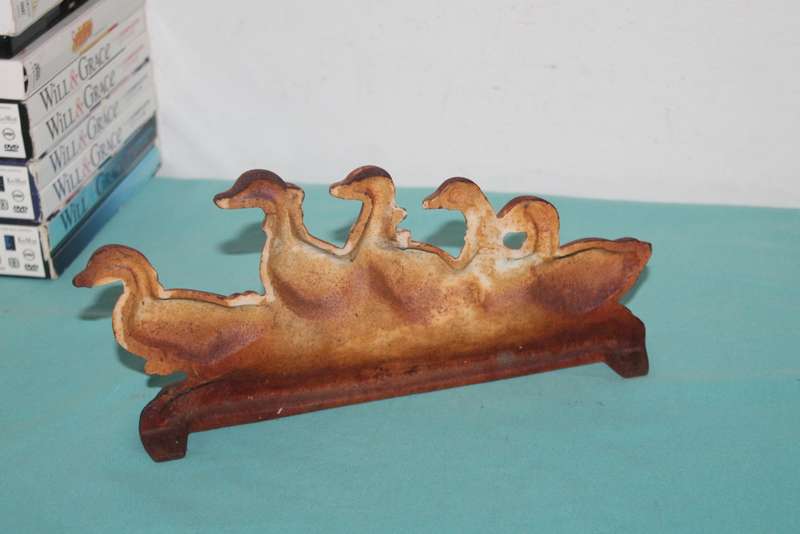 Heavy Cast iron Door stop ducks.