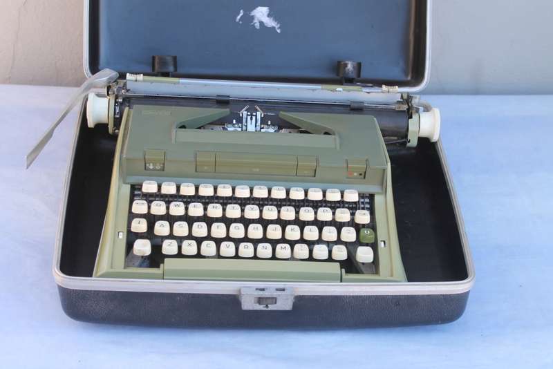 Vintage Green typewriter