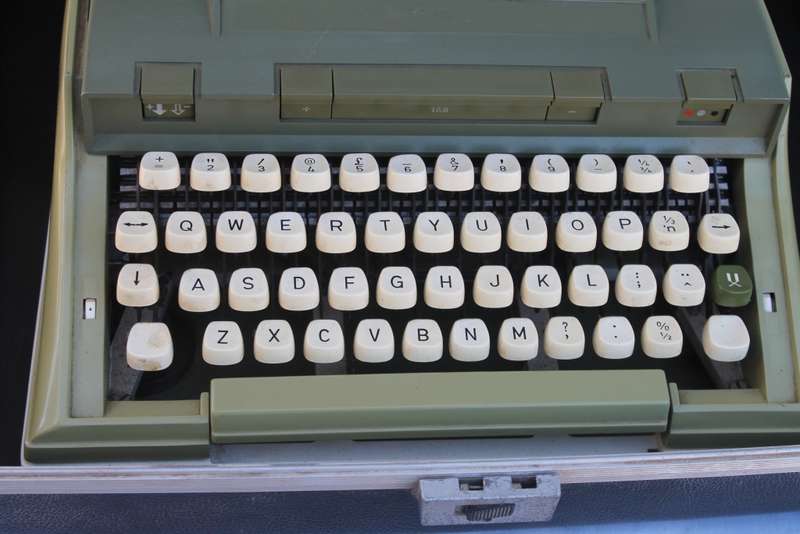 Vintage Green typewriter