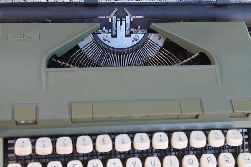 Vintage Green typewriter