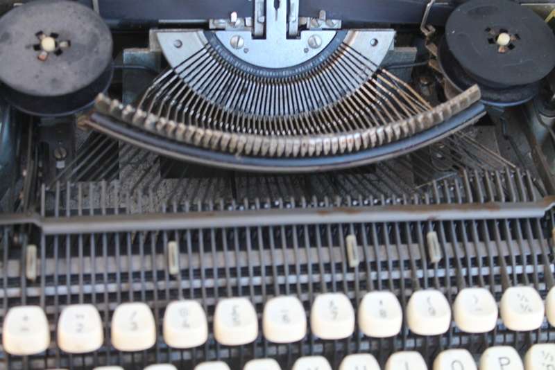 Vintage Green typewriter