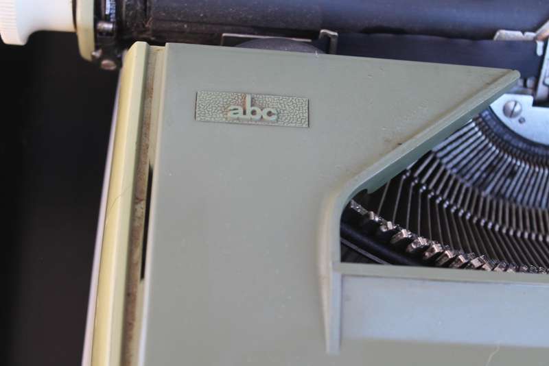 Vintage Green typewriter