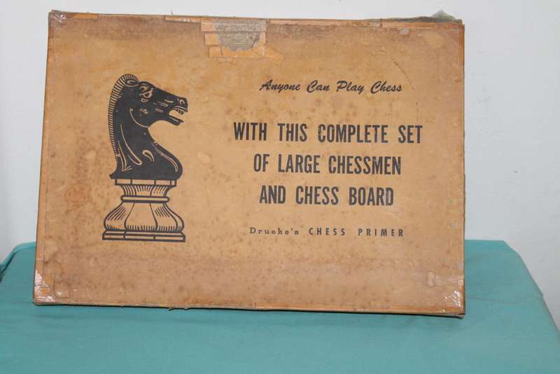 Vintage Boxed Chess Set