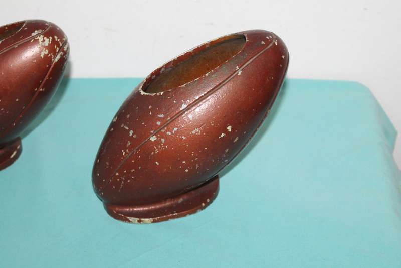 2 Metal Rugby Ball`s