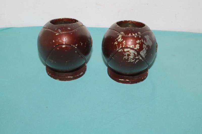 2 Metal Rugby Ball`s