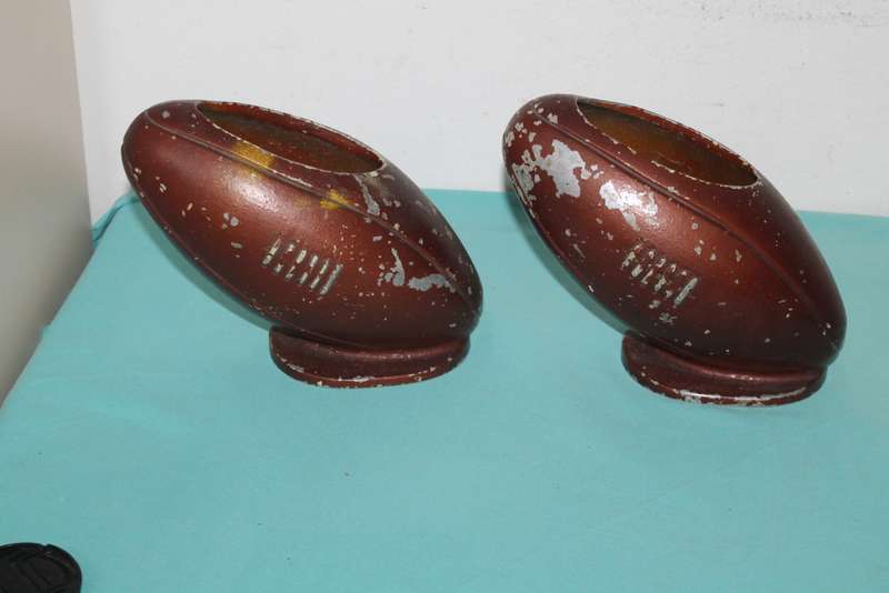 2 Metal Rugby Ball`s