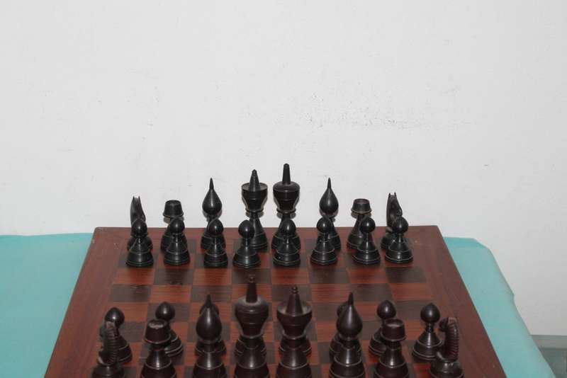 Wooden Chess set with board