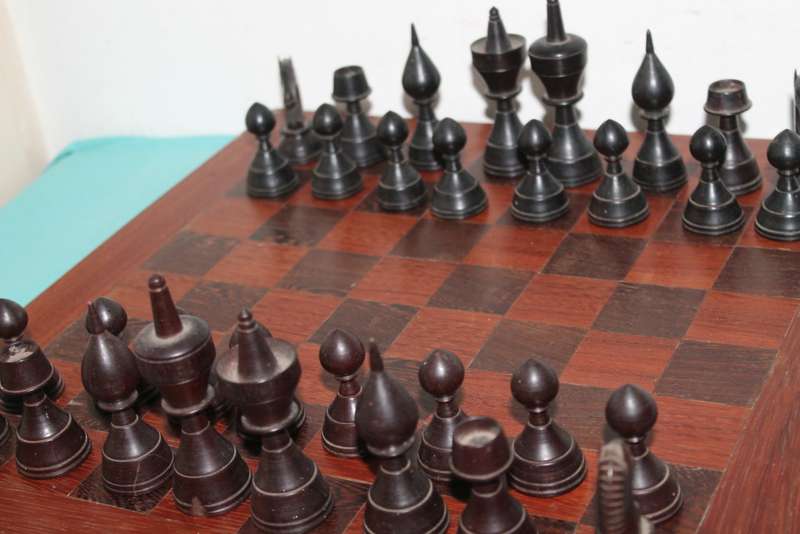 Wooden Chess set with board