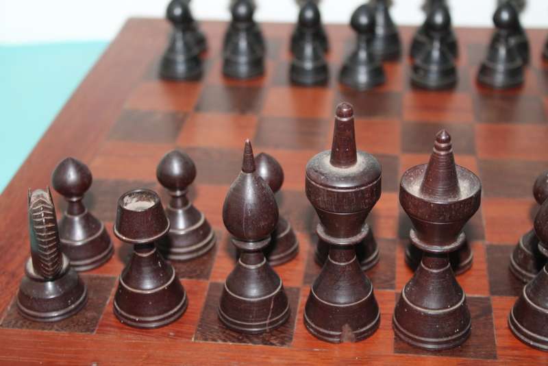 Wooden Chess set with board